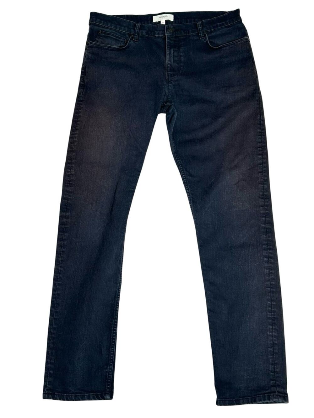 Reiss Slim Jeans Deep Wash Stretch Size 32